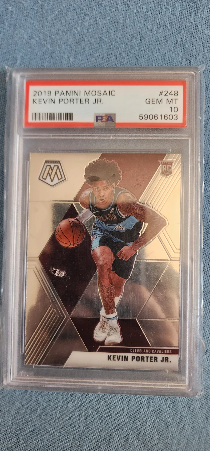 2019 Panini Mosaic Kevin Porter Jr. RC Gem MT 10 PSA Graded Card - photo 2