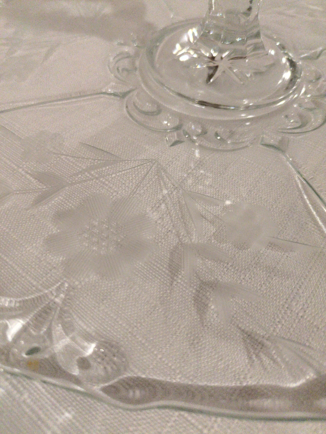Glass Serving Tray and Compote Dish Set - photo 4
