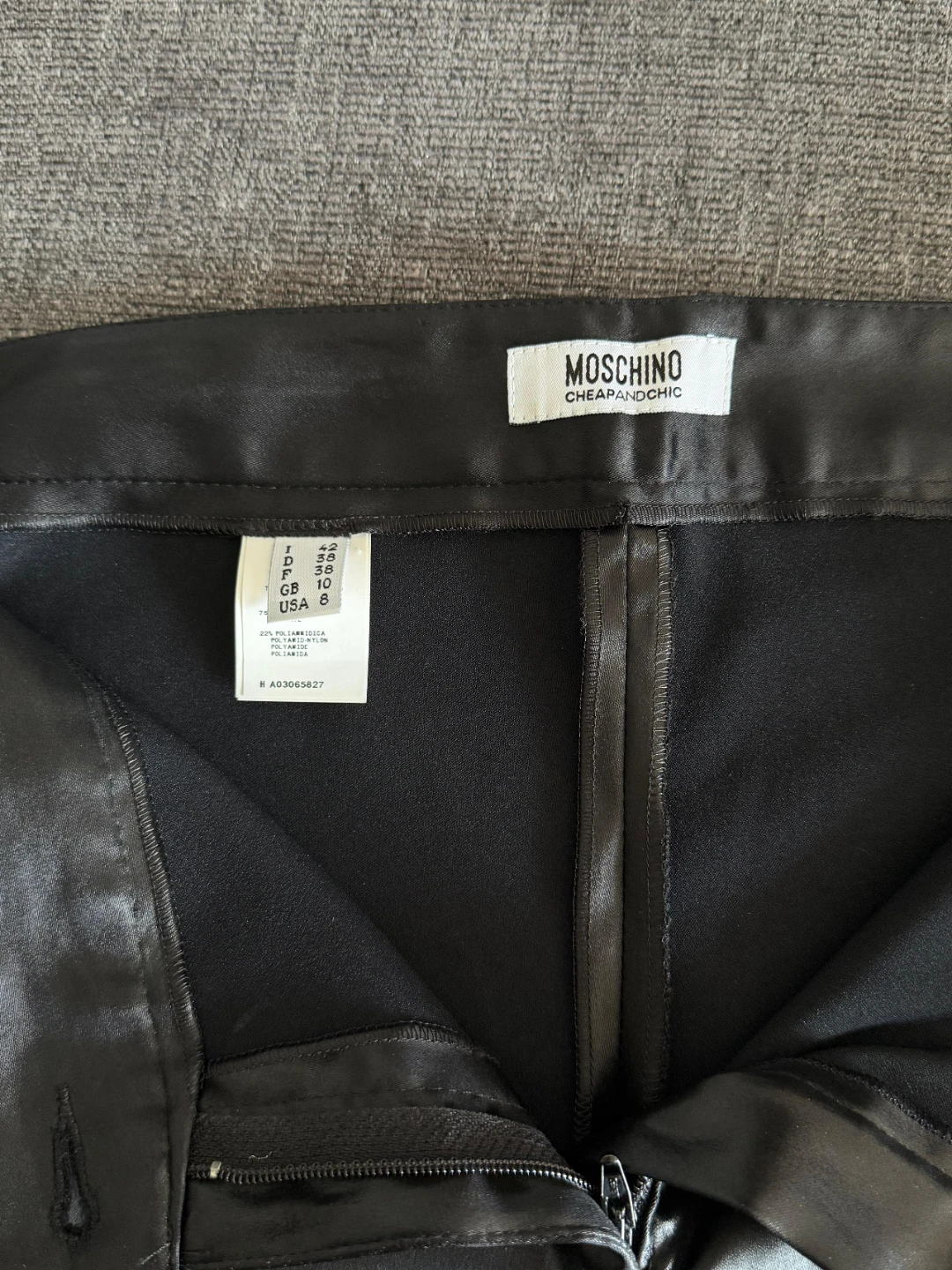 Moschino Cheap and Chic Faux Leather Pants