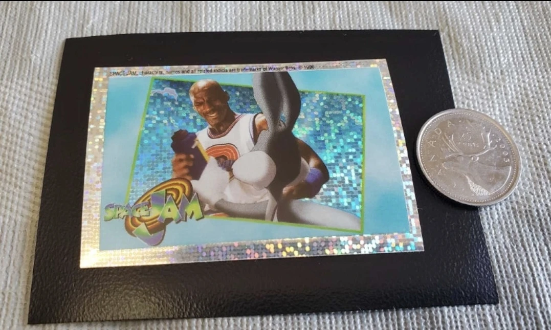 1996 UD space jam Jordan refractor sticker 223 - photo 5