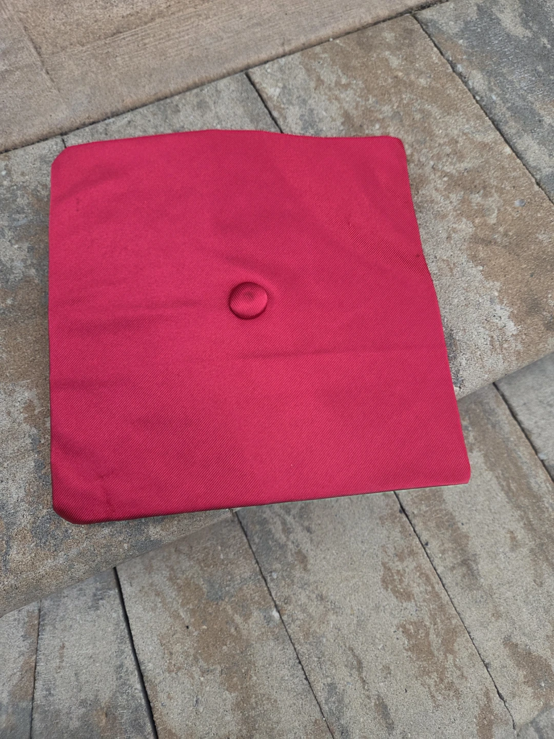 Smooth Red Graduation Cap and Gown Set - photo 4