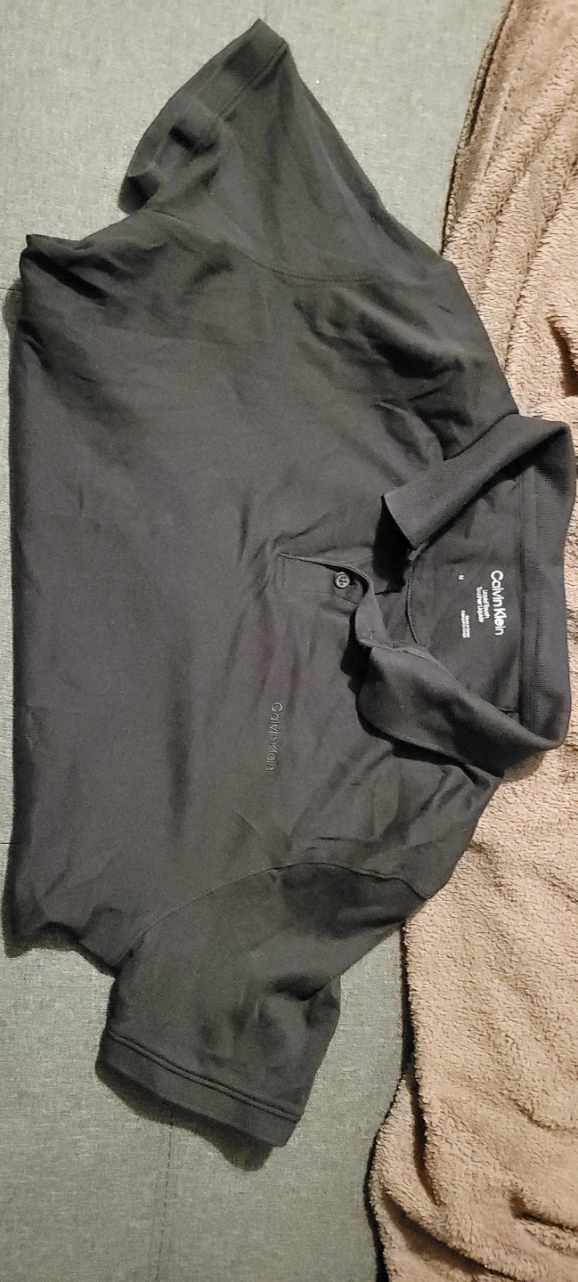 Calvin Klein Liquid Touch Polo Shirt - Medium