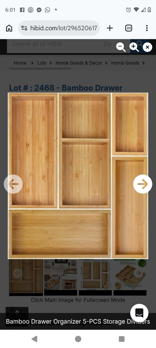 Bamboo Drawer Organizer - 5-Piece Storage Dividers