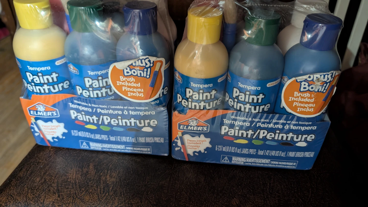 Elmer's Washable Paint Set - 12 bottles + brushes - photo 2