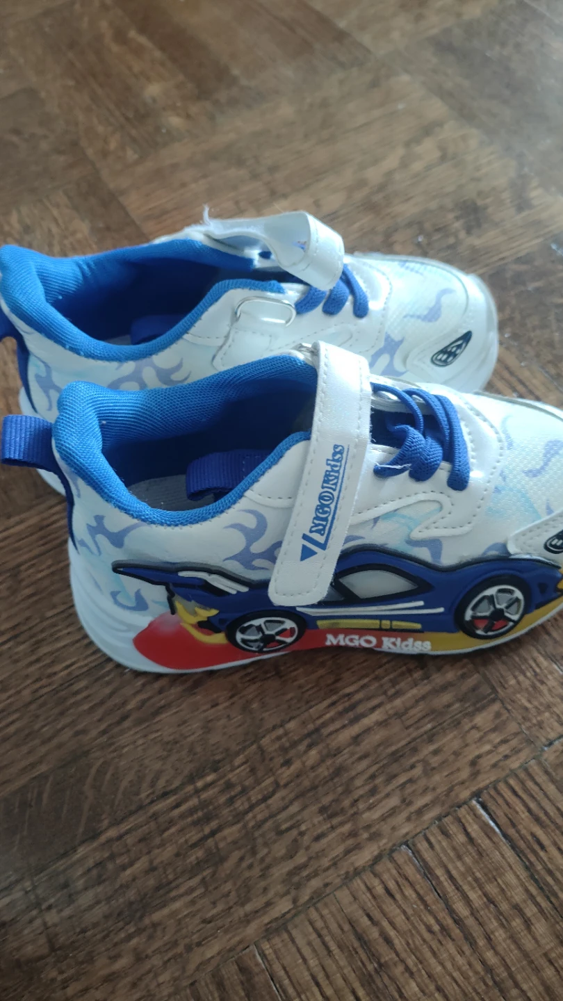 Kids' lightning Shoes with Car Design- size 7