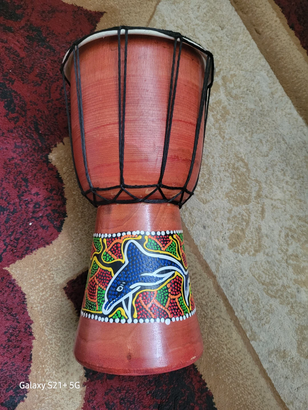 Hand-painted Djembe Drum - photo 4