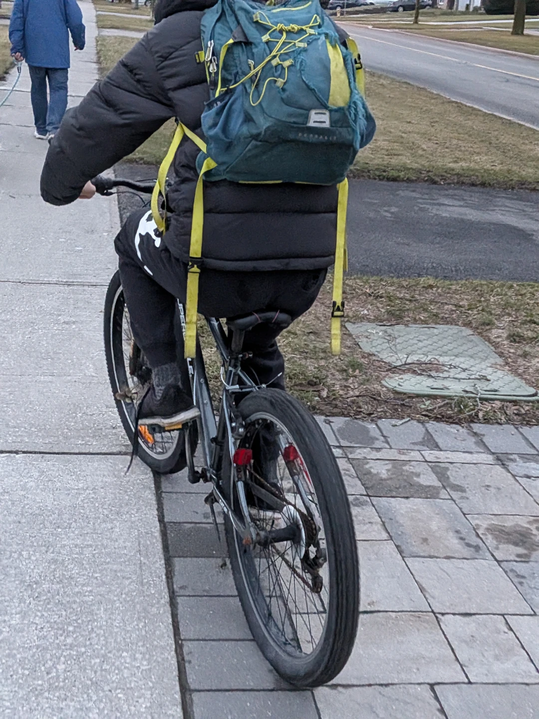 Teal and Yellow Backpack