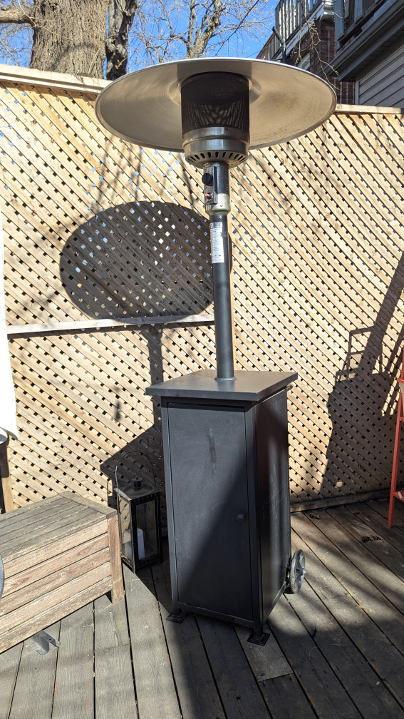 Rhino 41,000 BTU Propane Standing and Rolling Patio Heater - photo 3