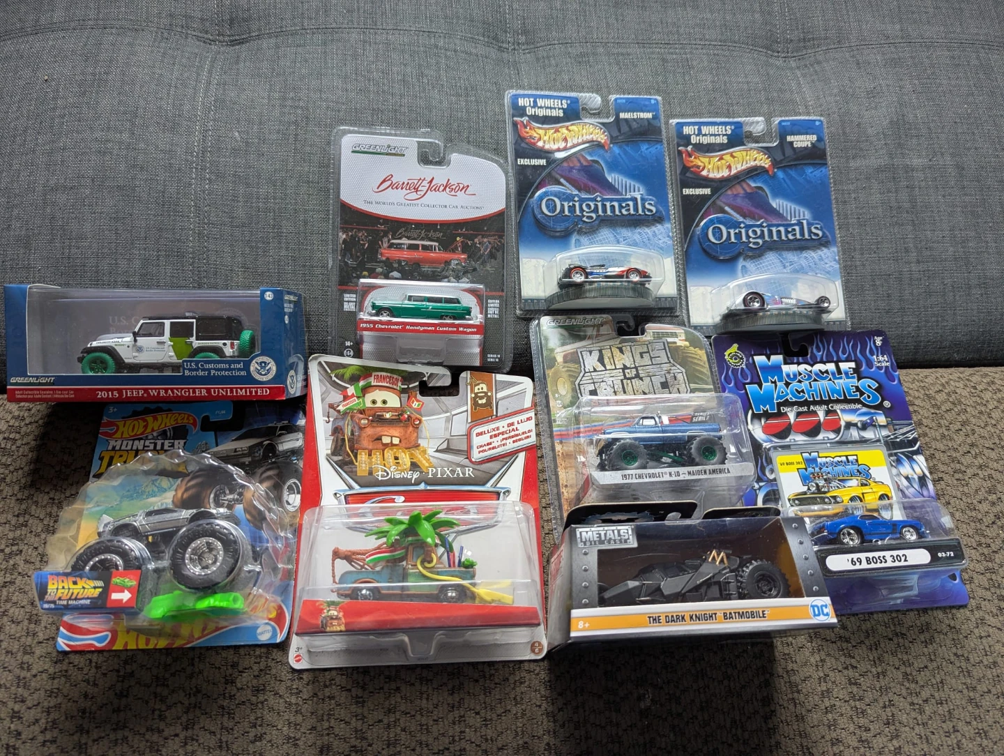 Assorted die cast cars