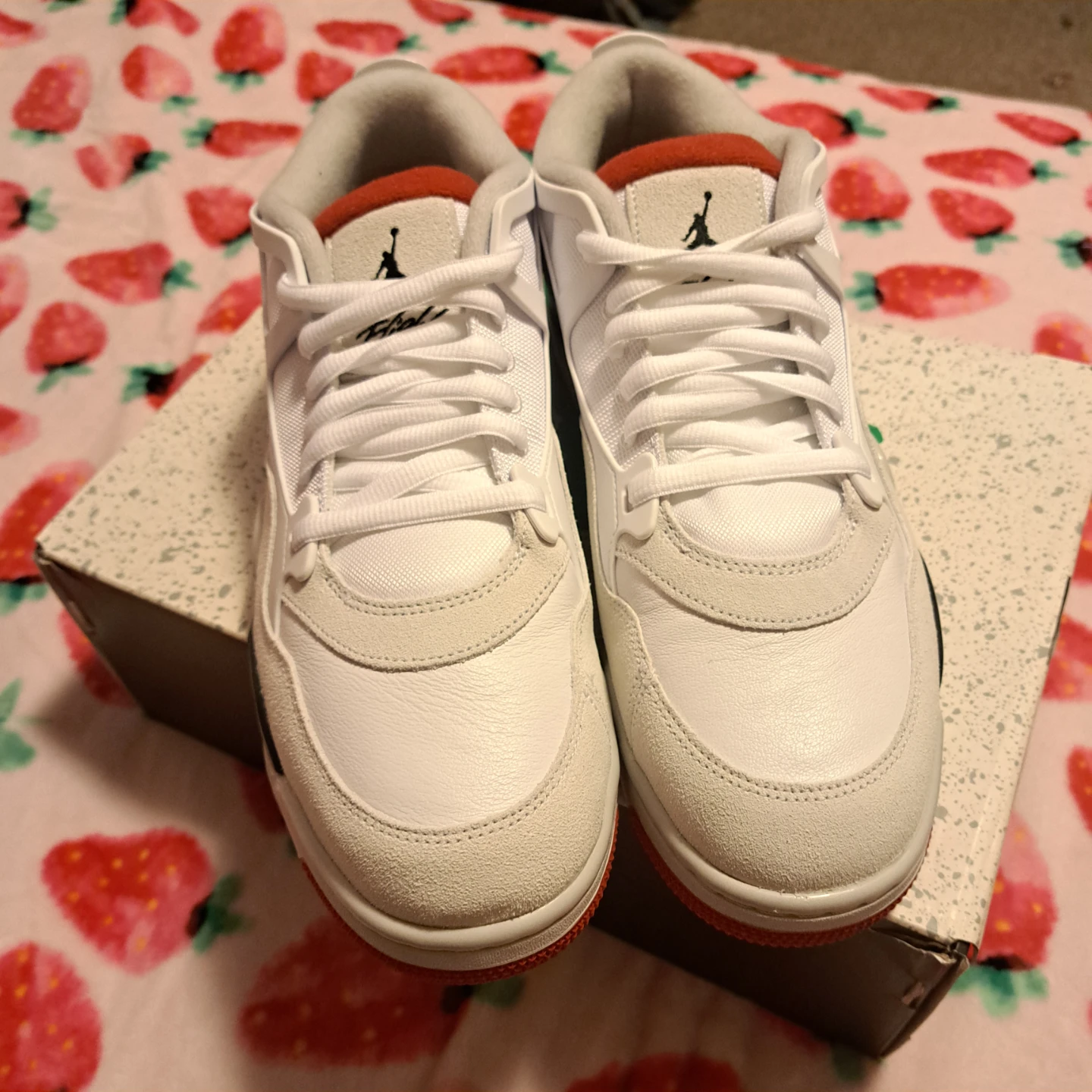 Nike Air Jordan 1 Mid SE GS White Red - photo 4