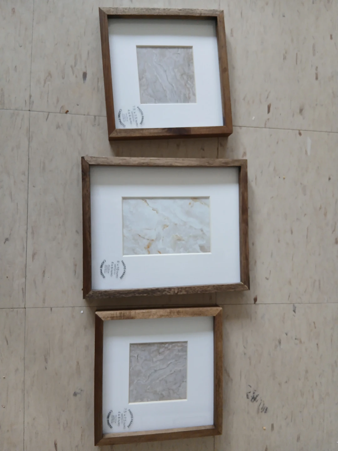 Wooden Photo Frames (Set of 3)
