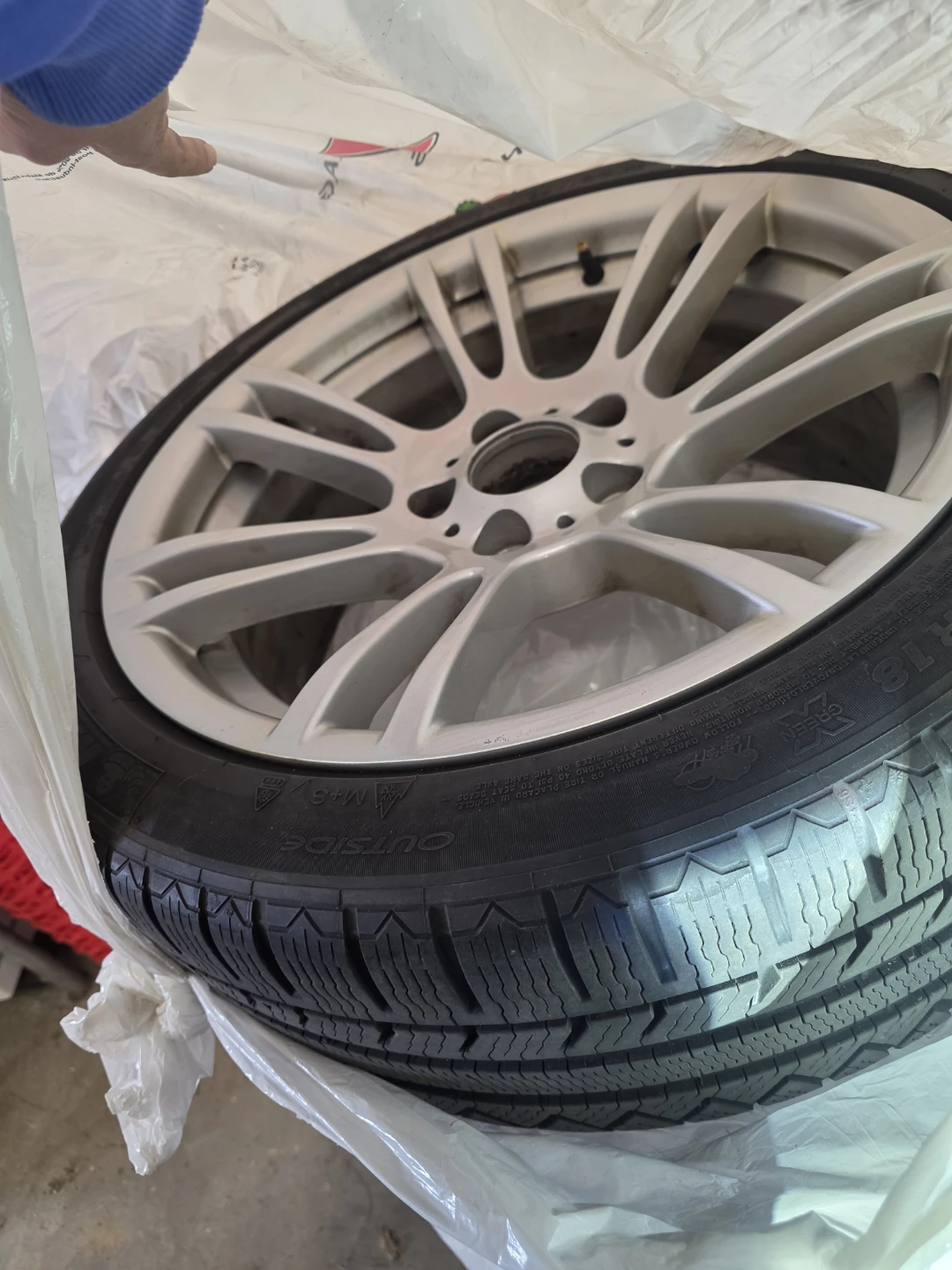 BMW Set of 4 Used Winter Tires with Rims