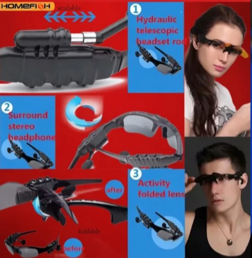HOMEFISH Smart Bluetooth Glasses Sunglasses - photo 5