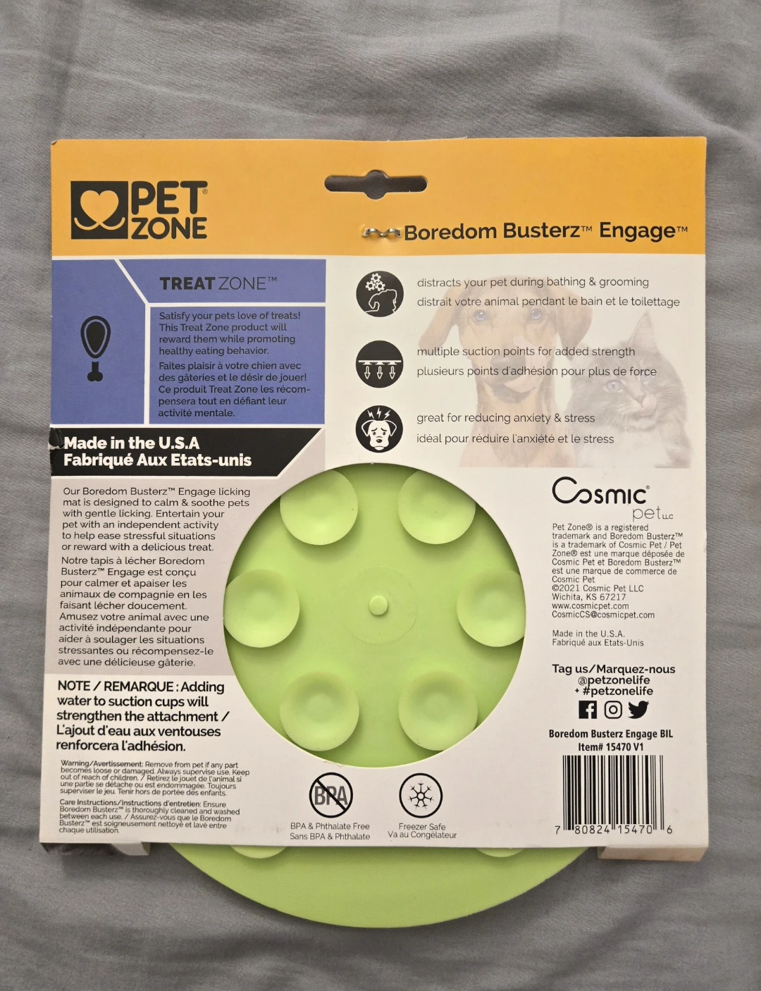 Pet Zone - Slow Feeder Licking Mat - for cats and dogs 🌱 - photo 2