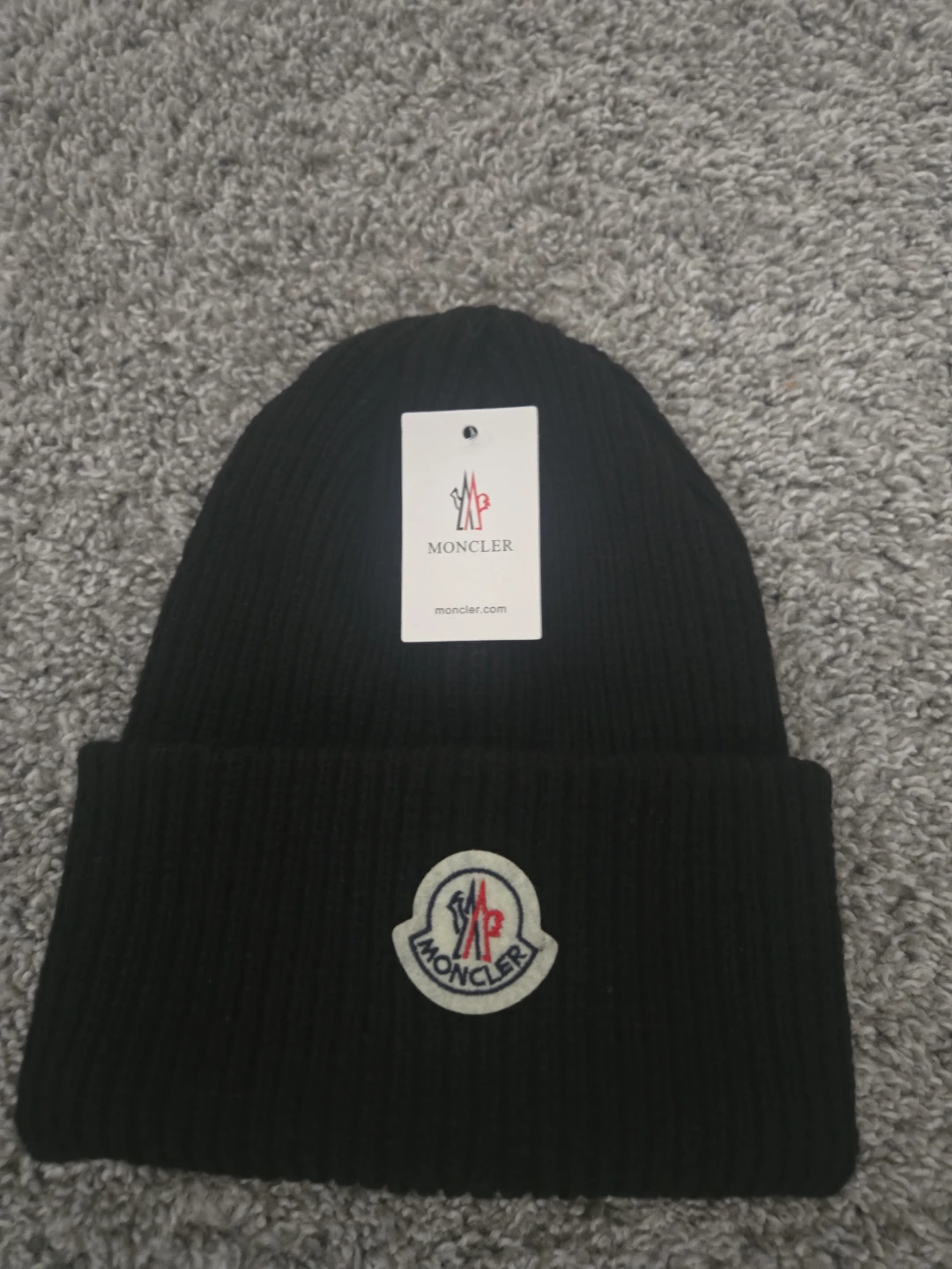 Moncler Black Beanie Hat - photo 2