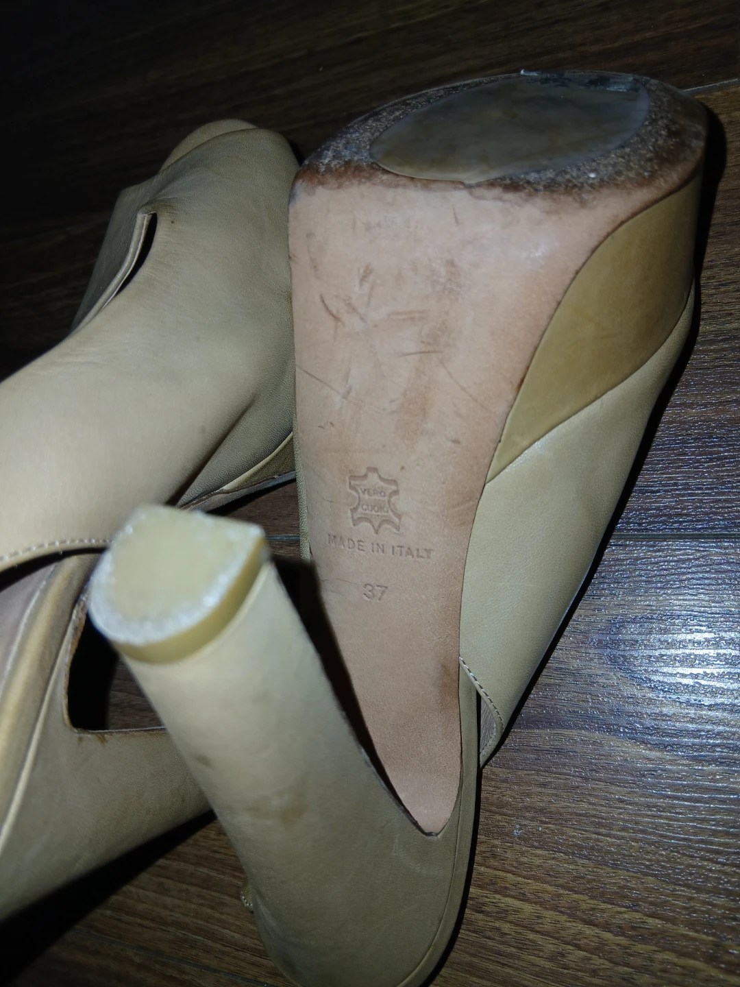 Kurt Geiger London Women's Tan Leather Platform Heels - Size 37 - photo 4