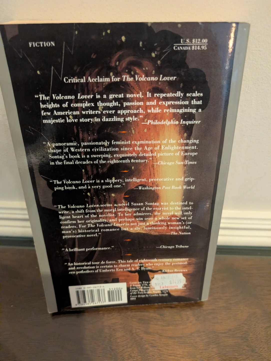 The Volcano Lover: A Romance by Susan Sontag - photo 2