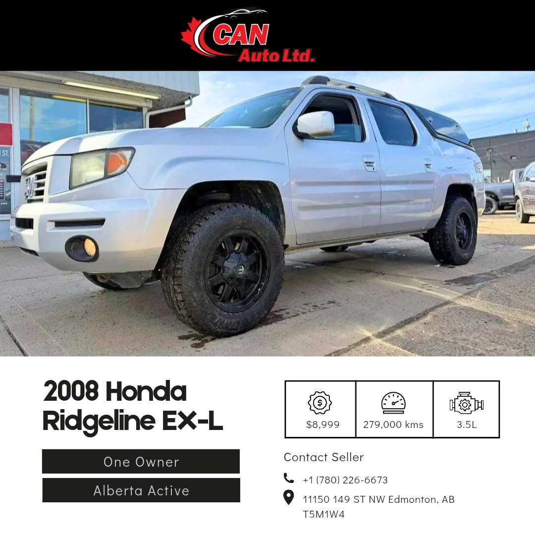 2008 Honda RIDGELINE EX-L 4WD - LIFTED
