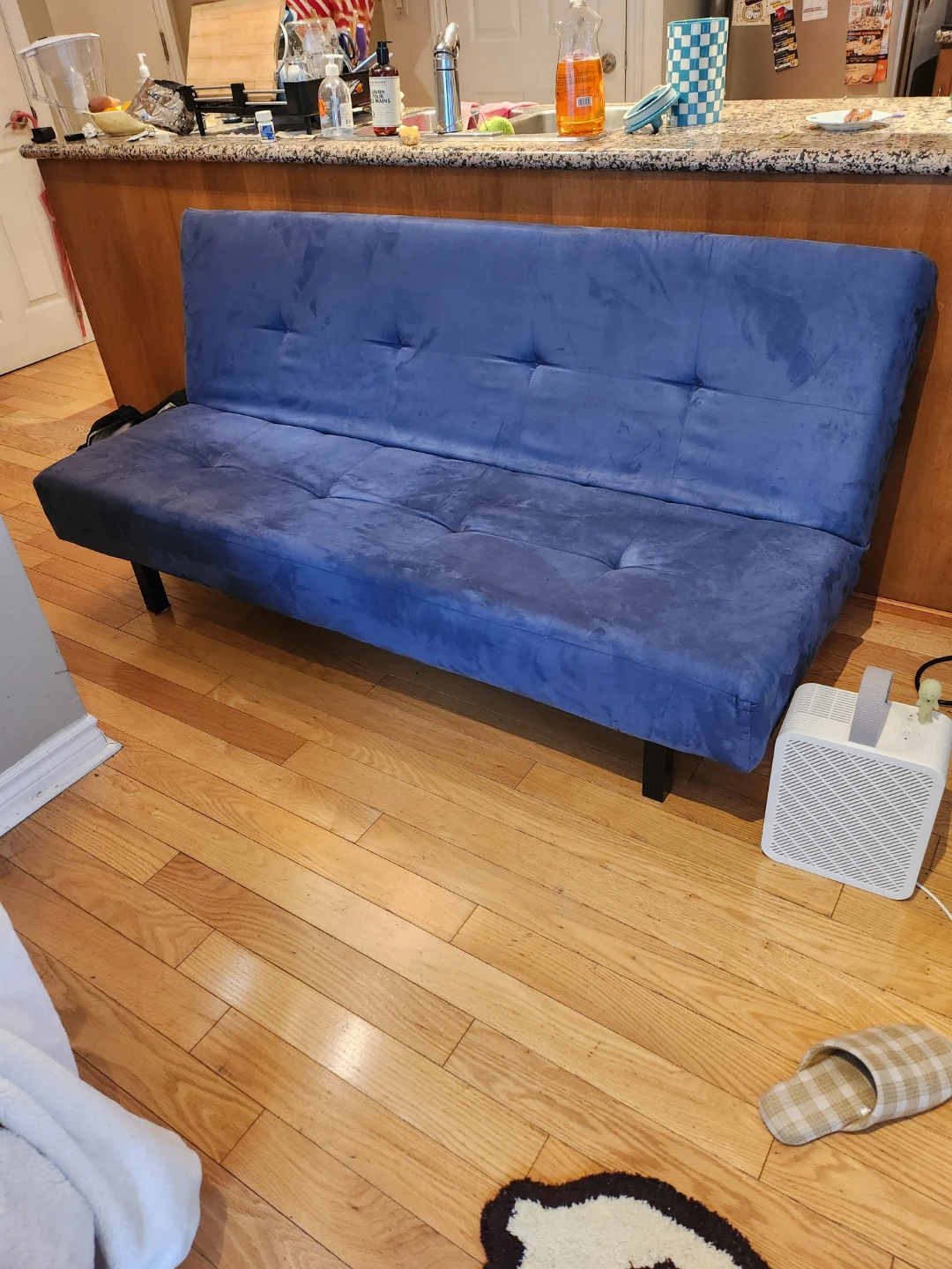 Blue Futon Sofa Bed OBO