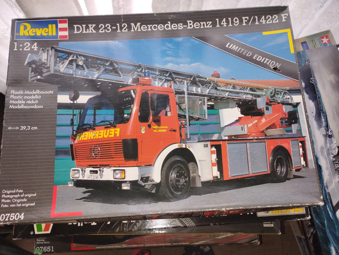 Revell DLK 23-12 Mercedes-Benz Fire Truck Model Kit 1:24