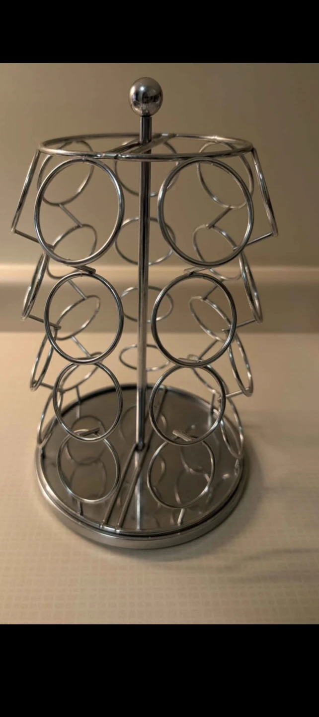 Silver Coffee Pod Holder
