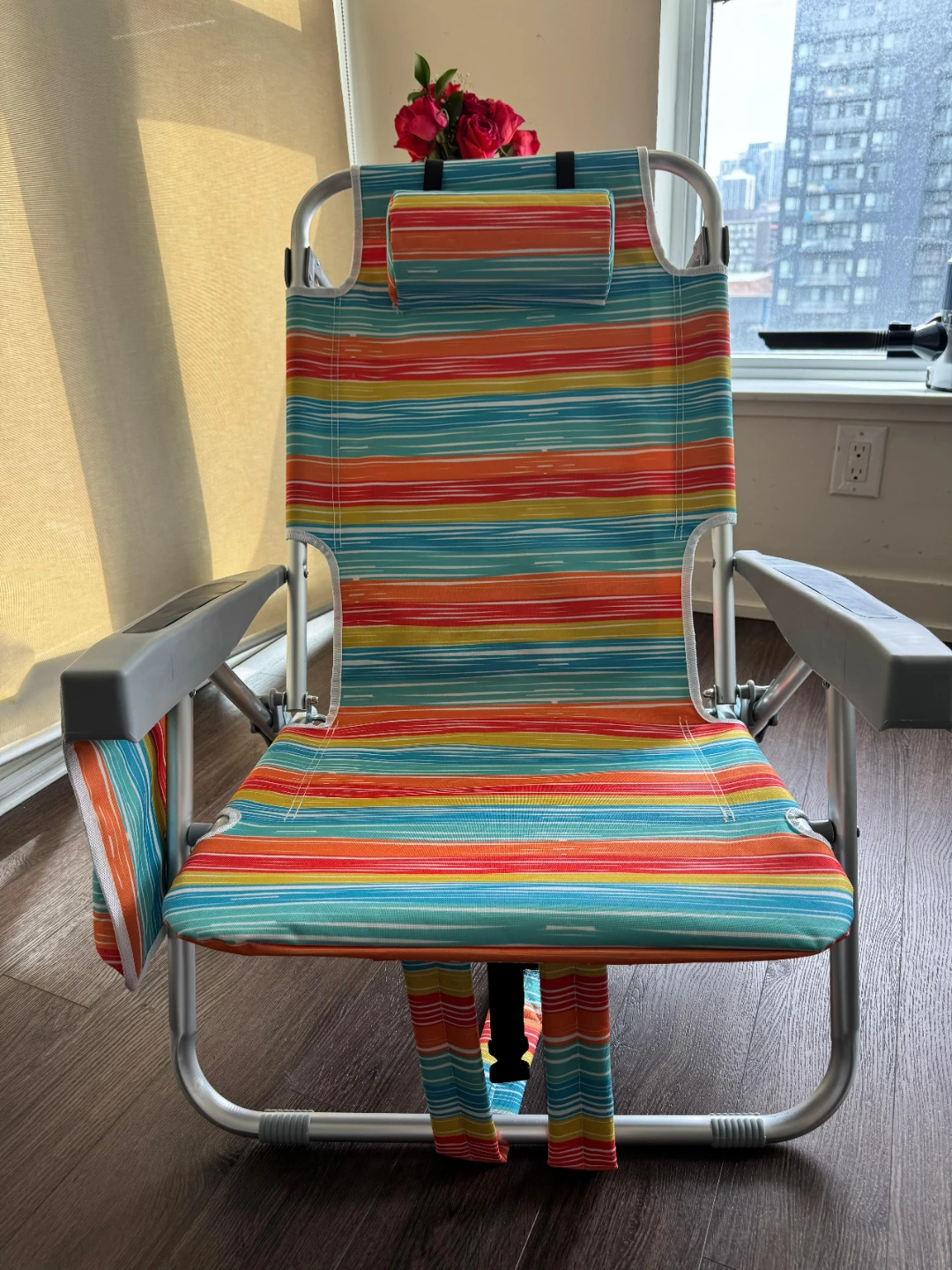 PASAMIC Portable Beach Chair with Cooler Pouch - photo 5