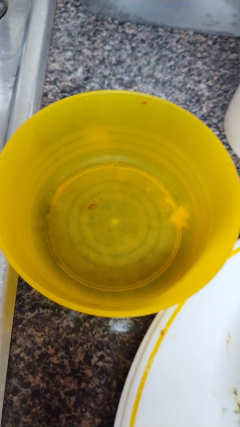 Yellow Plastic Bowl