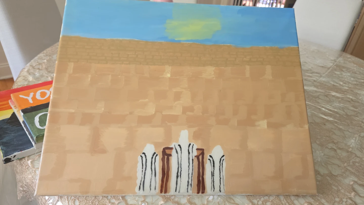 Canvas Painting - Jerusalem Wailing Wall Inspired