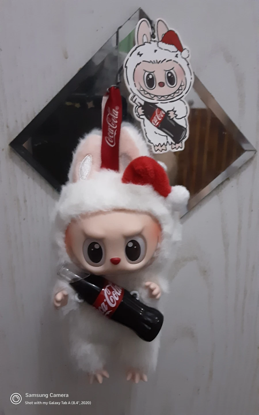 Coca-Cola Plush Toy with Bottle, LAbubu