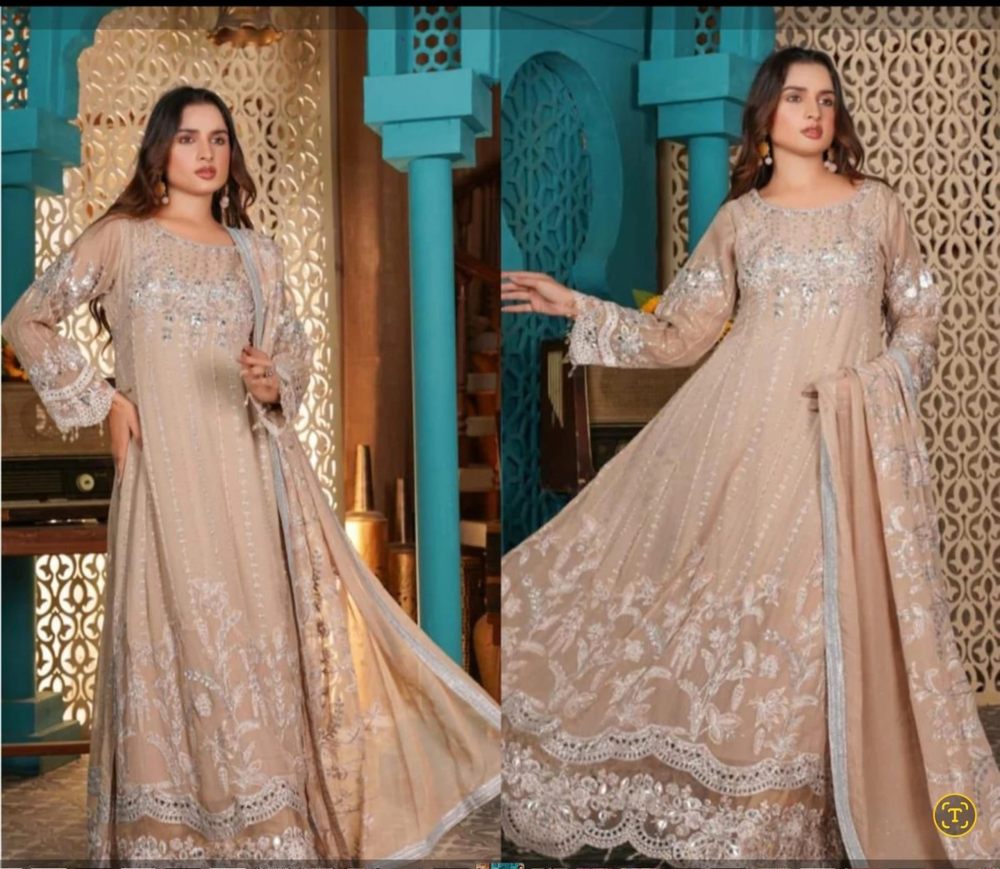 Women's Embroidered part  Suits - photo 2