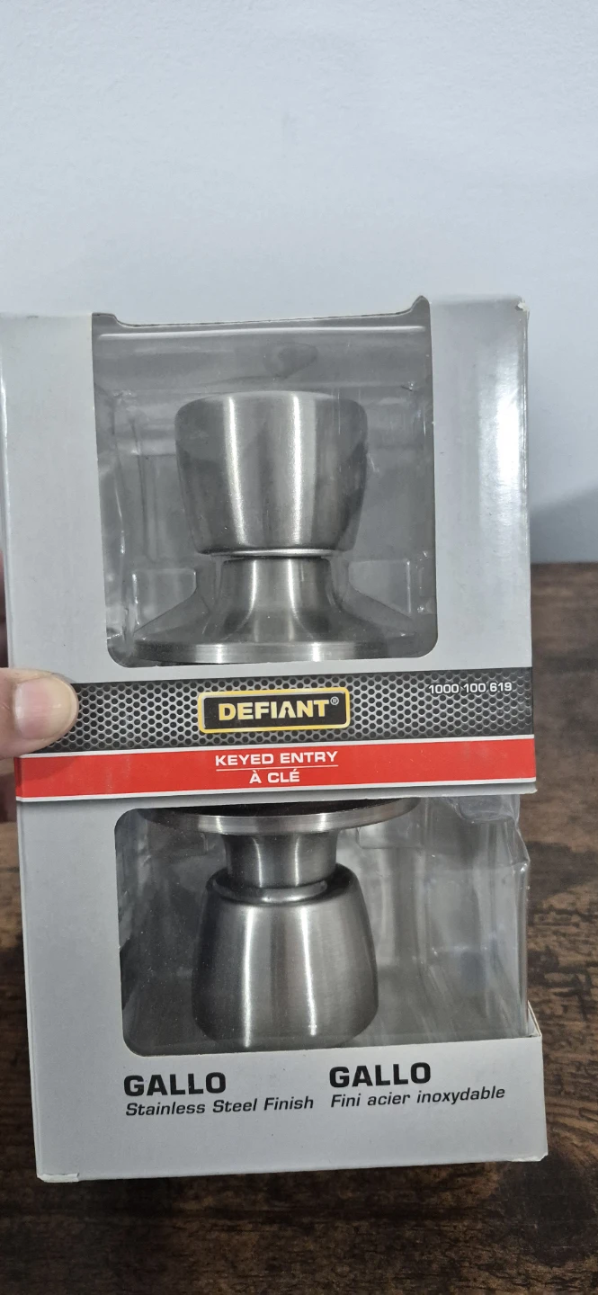 Defiant Gallo Keyed Entry Lockset - Stainless Steel - photo 2