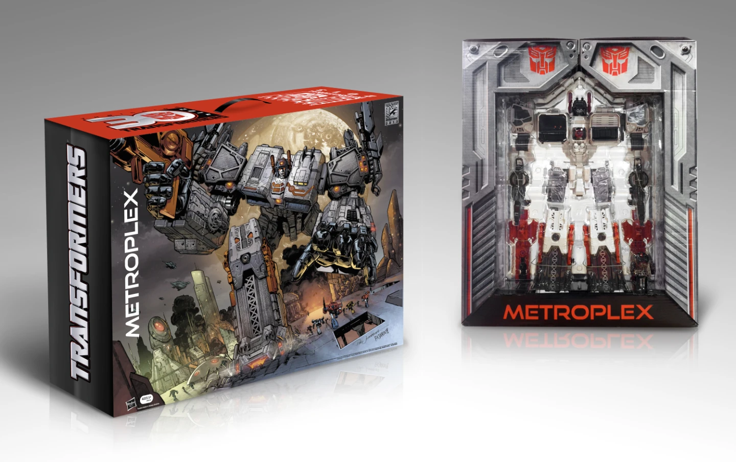 (Rare!) MiSB 2013 Titan Class Chrome Face & Legs Metroplex - photo 3