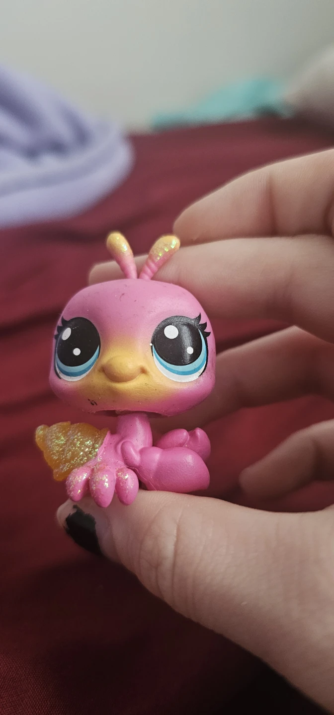 Littlest Pet Shop Pink Bird Toy