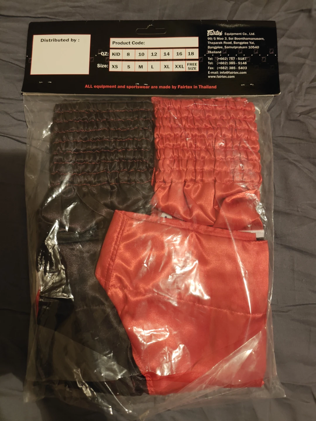 Fairtex BS85 Muay Thai Shorts L Red/Black - photo 2