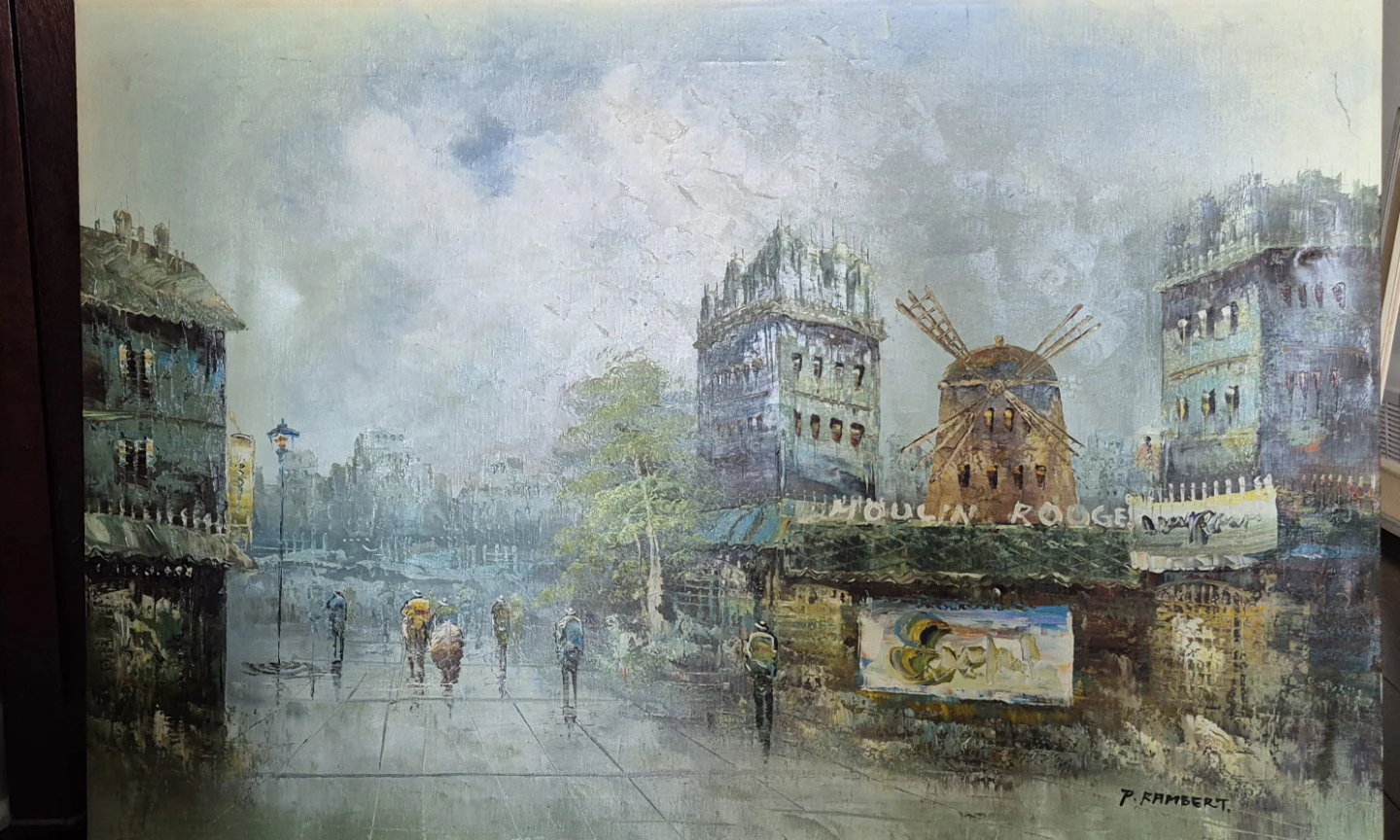 Oil Painting of Moulin Rouge
