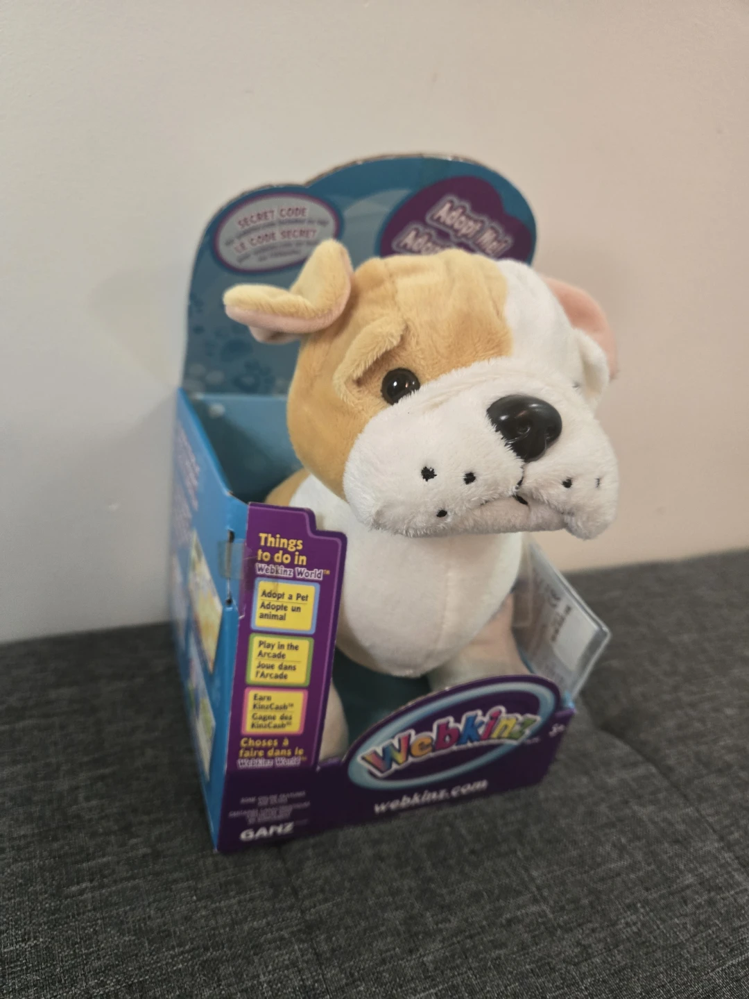 Ganz Webkinz Bulldog Plush Toy