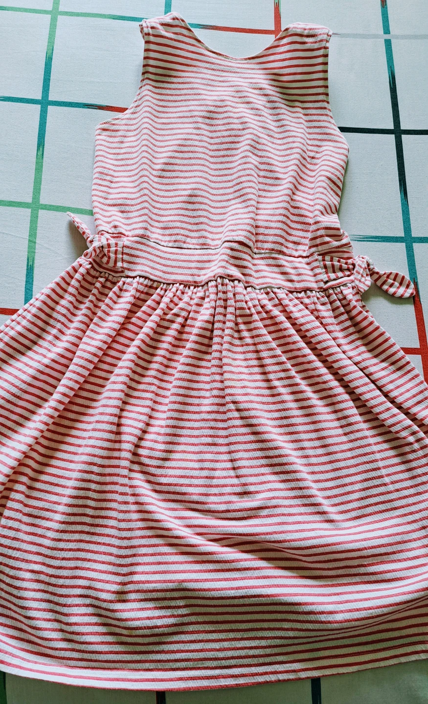 Girls Dresses - Pink Stripe & Yellow Heart Print - photo 2