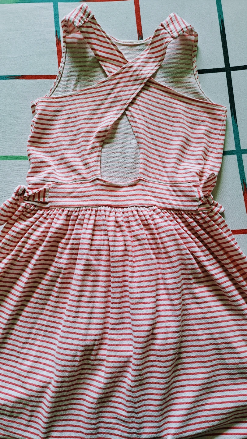 Girls Dresses - Pink Stripe & Yellow Heart Print - photo 3