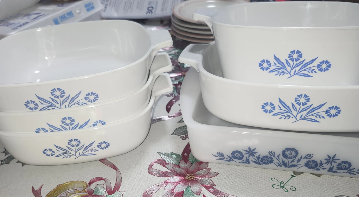 CorningWare Blue Cornflower Casserole Dishes