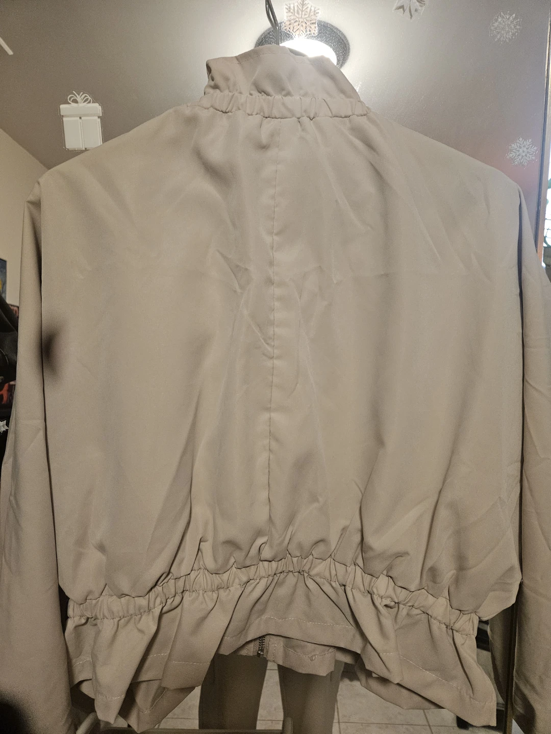 Women's Beige Bomber Jacket - photo 2