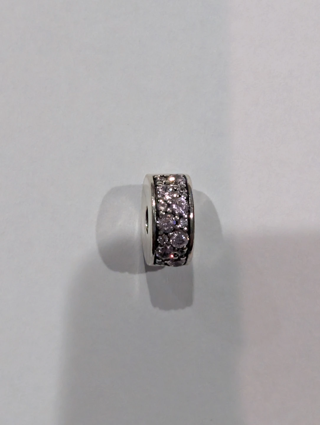 Authentic Ale Sterling Silver Pave Clip Pandora Charm - photo 3