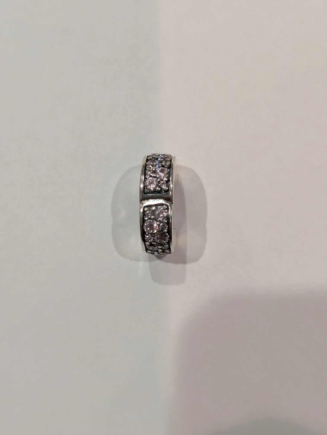 Authentic Ale Sterling Silver Pave Clip Pandora Charm - photo 4
