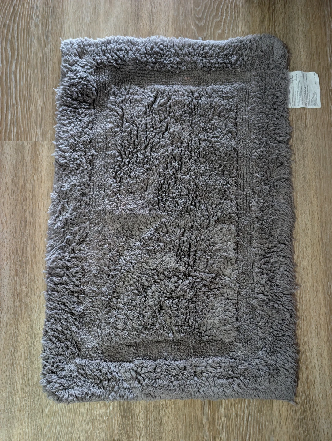 Super fluffy Grey Bath Mat 30inx19in