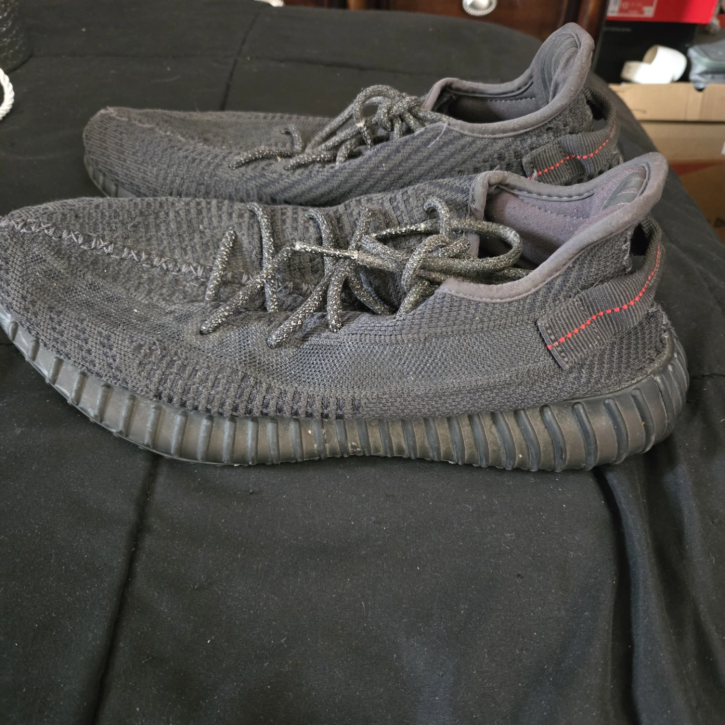 Adidas Yeezy Boost 350 V2 "Core Black" Men's Shoes - photo 2