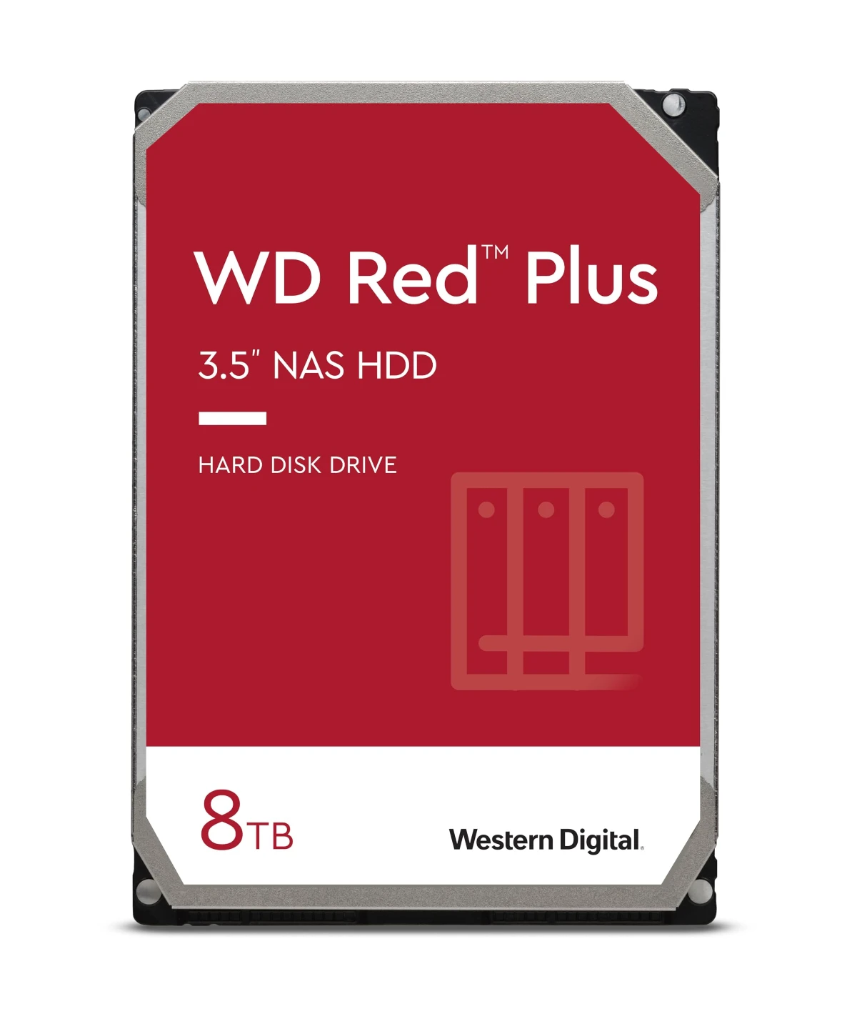 WD Red Plus 8TB NAS Hard Drive – Recertified, Factory Sealed