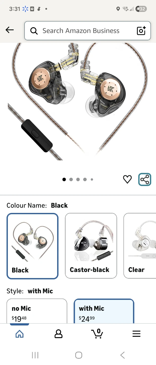 KZ EDX Pro In-Ear Monitors - Black
