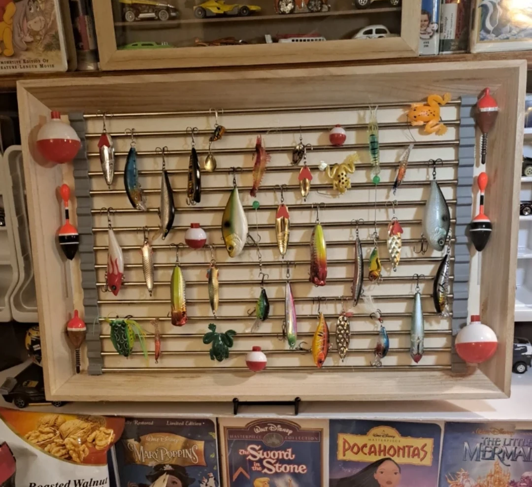 Assorted Fishing Lures Display