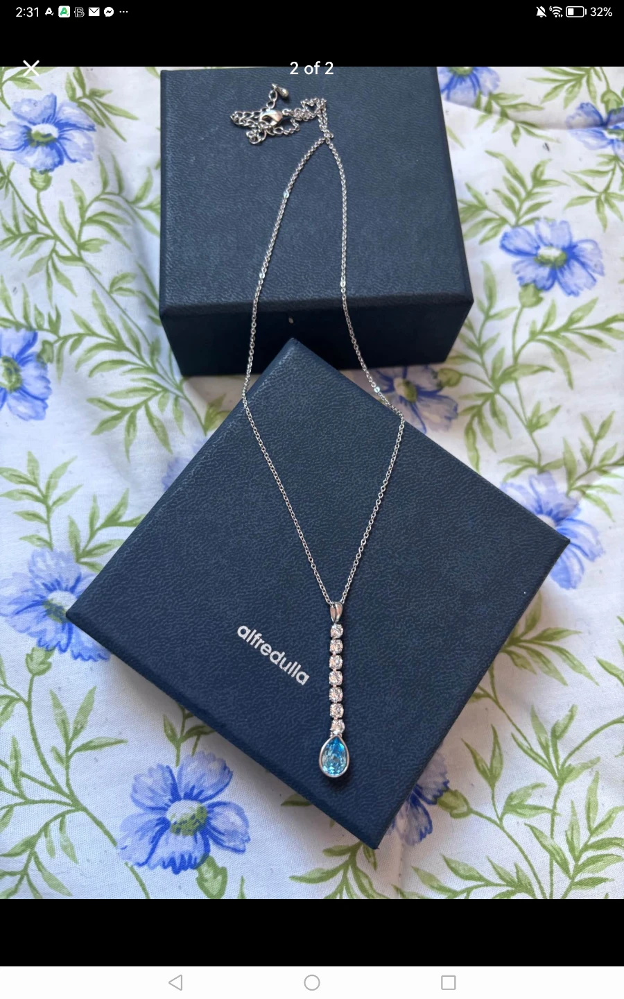 Alfred Dulla Silver Necklace with Pendant - photo 2