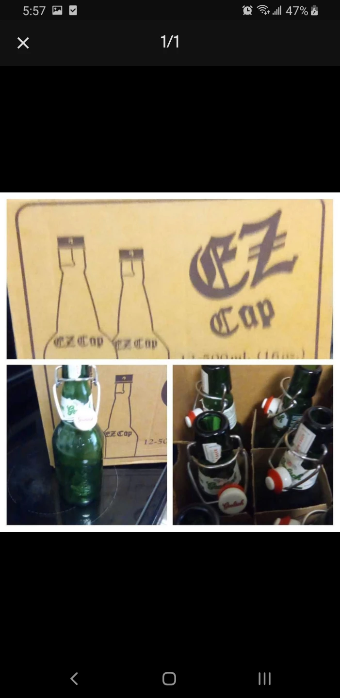 Case of 12 EZ Cap bottles, each with a 500ml (16oz) capacity