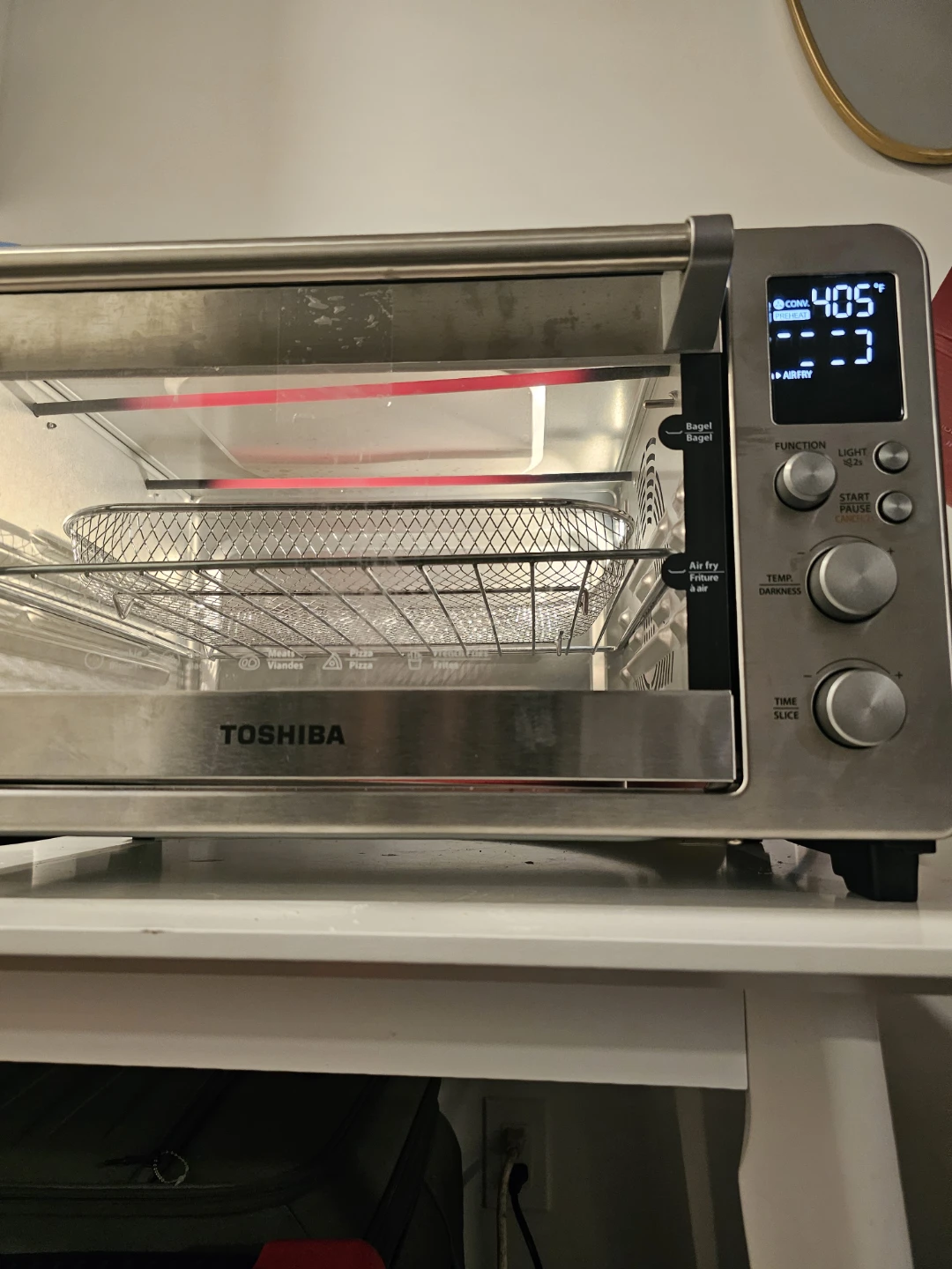 Toshiba Stainless Steel Air Fryer Toaster Oven - photo 3